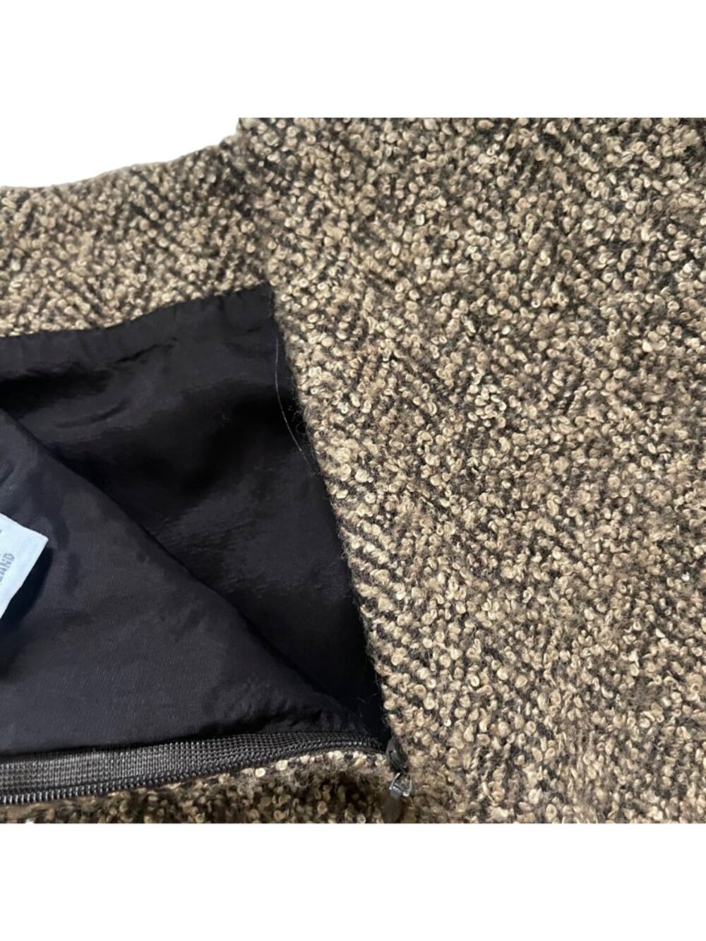 Ann Taylor Loft Womens Brown Tweed Wool Pencil Skirt 8 - Picture 9 of 9